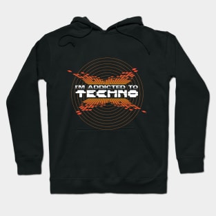 Addicted to Techno EDM Equalizer Music Hoodie